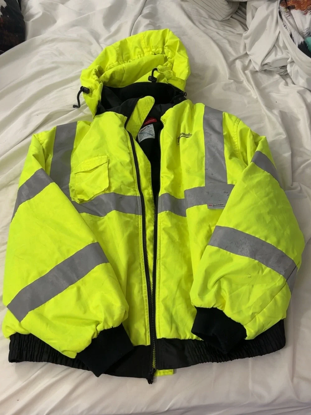 High-Visibility Yellow Reflective Performance Safety Jacket - Men